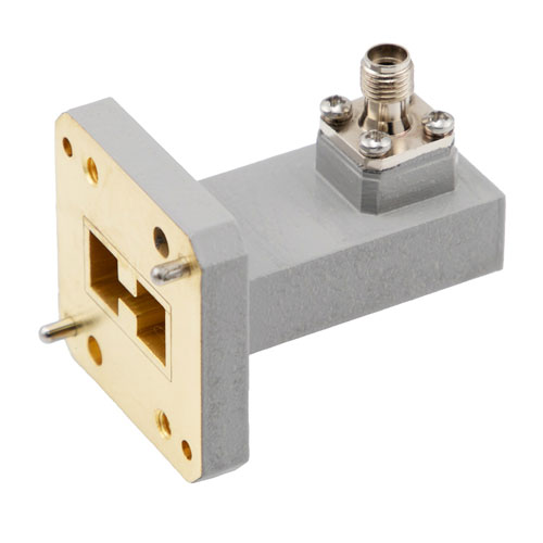 WRD650 to SMA Female Waveguide to Coax Adapter UG Square Cover with 6.