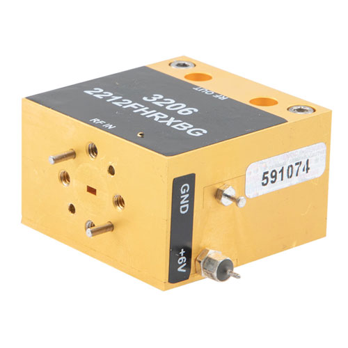 WR10 Waveguide Low Noise Figure Amplifier at 6 dB from 75 GHz to 110