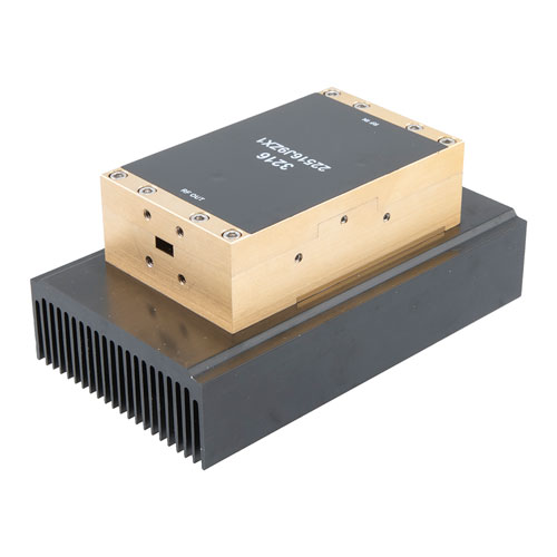 WR28 Waveguide Power Amplifier, Ka Band, 26.5 GHz to 40 GHz, 35dB Gain
