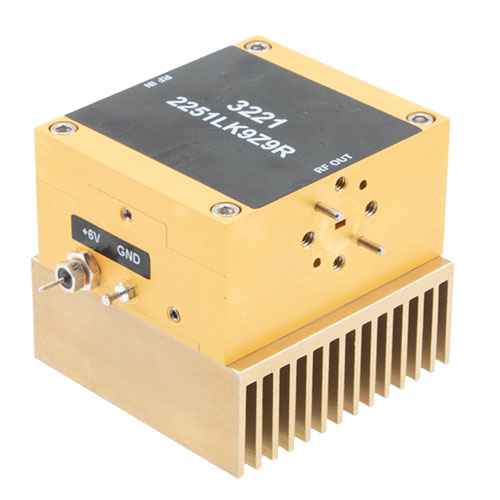 WR10 Waveguide Power Amplifier, W Band, 92 GHz to 96 Ghz, 24 dB Gain