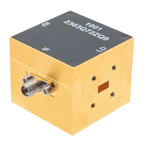 Waveguide Converter Mixer WR28 from 26.5 GHz to 40 GHz, IF from DC to