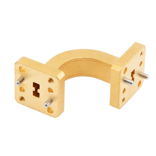 WRD180 Waveguide EBend Using UG Flange with a 18 GHz to 40 GHz