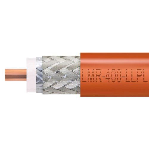 Times Microwave LMR400LLPL Low Loss Flexible Coax Cable Orange PVC