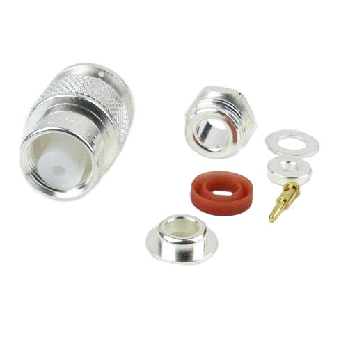 M39012/26-0101 TNC Male (Plug) Connector For RG58 Cable, Clamp