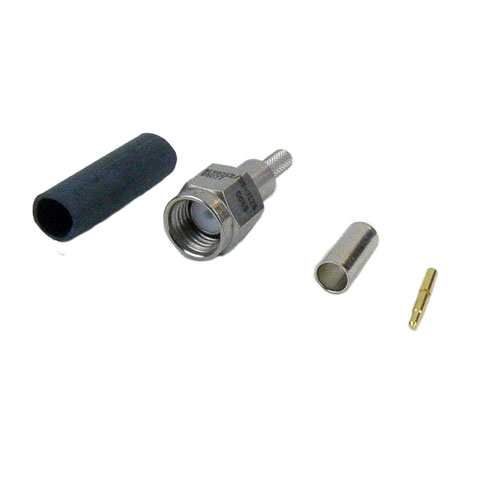 10pcs Mini BNC Male plug straight crimp RG174 RG188 RG316 Cable RF