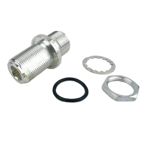 M55339/04-00030 Bulkhead Hermetically Sealed N Female (Jack) to N 