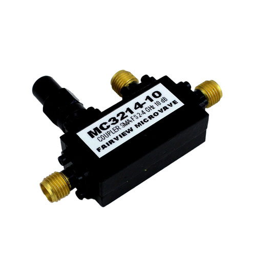 SMA Directional Coupler 10 dB Coupled Port From 2 GHz to 4 GHz Rated To