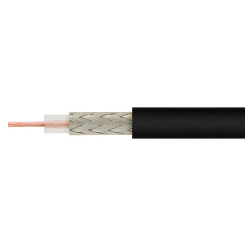 RG174 Flexible Coax Cable Black PVC Jacket