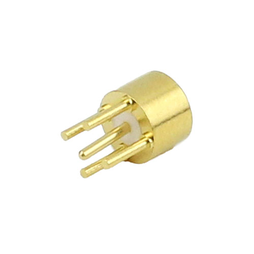 SMP Male (Plug) Limited Detent PCB Connector Thru Hole, Solder, Gold