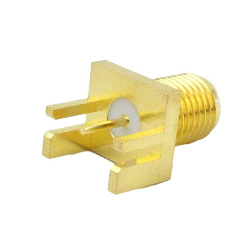 SMA Female (Jack) PCB Connector 0.047 End Launch, Solder