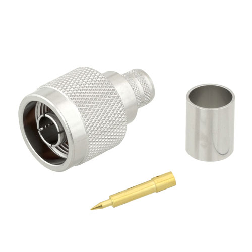 N Male (Plug) Connector For 0.400 inch, LMR400, LMR400DB, LMR400UF