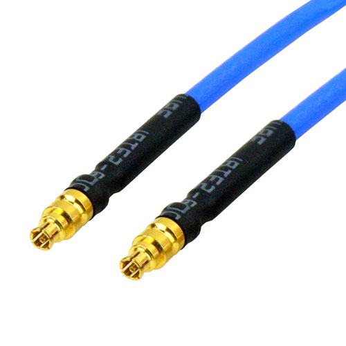 Mini SMP Female to Mini SMP Female Cable RG405 Coax in 12 Inch and