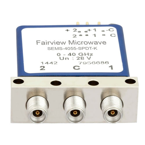 SPDT Latching DC to 40 GHz ElectroMechanical Relay Switch, Indicators