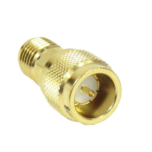 Precision QD SMA Male (Plug) to SMA Female (Jack) Adapter, Gold Plated Brass Body, 1.15 VSWR