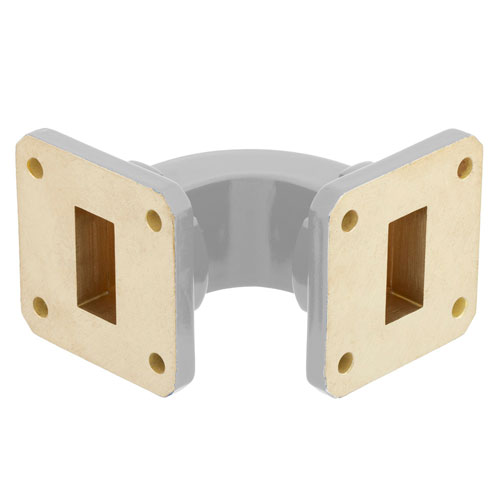 WR75 Waveguide EBend Commercial Grade Using UBR120 Flange With a 10