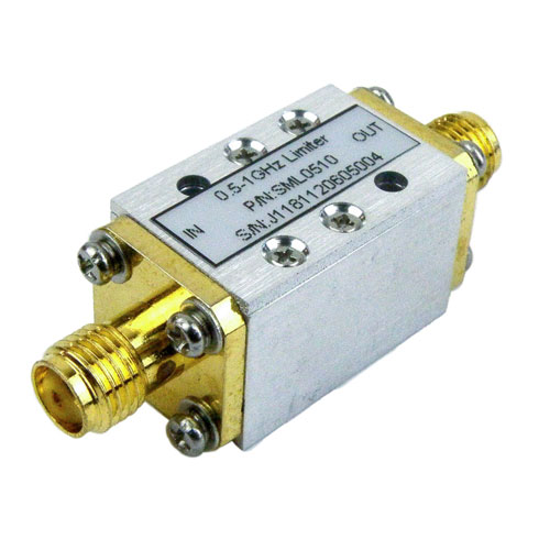 High Power Limiter, SMA, 15 dBm Flat Leakage, 500 MHz to 1 GHz