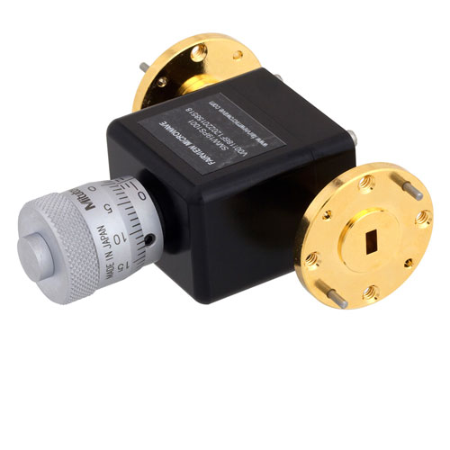 WR19 Waveguide Phase Shifter 0 to 180 Degree With a UG383/UMod