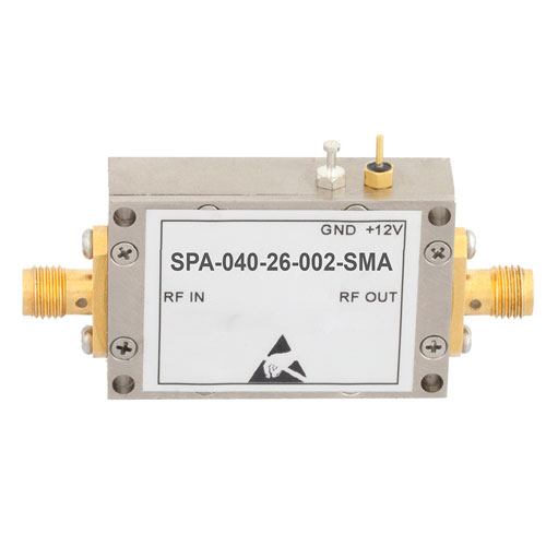 26 dB Gain Block Amplifier Operating From 50 MHz to 4 GHz with 23 dBm