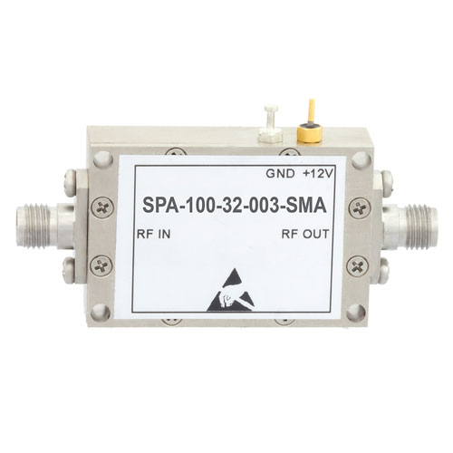 500 MHz to 10 GHz, Medium Power Broadband Amplifier with 25 dBm, 32 dB