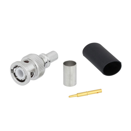 BNC Male (Plug) Connector for LMR240 Cable, Crimp/Solder