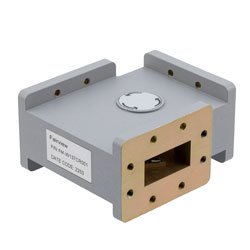 WR-137 Waveguide Circulator with 17 dB min Isolation from 5.38 GHz to 8.17 GHz using CPR137F Flange in Aluminum