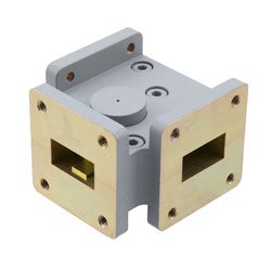 WR-75 Waveguide Circulator with 20 dB min Isolation from 9.84 GHz to 15 GHz using Cover Flange in Aluminum