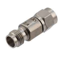 Engineering Grade 1.85mm Male (Plug) to 2.4mm Female (Jack) Adapter with Stainless Steel Body