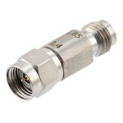 Engineering Grade 1.85mm Female (Jack) to 2.4mm Male (Plug) Adapter with Stainless Steel Body
