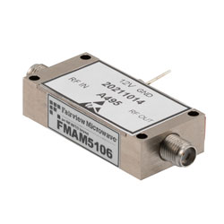 35 dB min Gain, Temperature Compensated Low Noise Amplifier, 22 dBm P1dB Operating from 2 GHz to 18 GHz with SMA