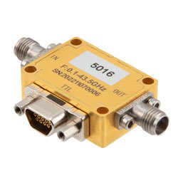 100 MHz to 40 GHz Absorptive Digital Step Attenuator, 15.5 dB, 5 Bits, 0.5 dB Step Size, Field Replaceable 2.92mm