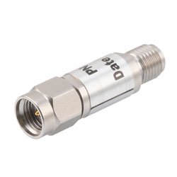 10 dB Fixed Attenuator 2.92mm Male (Plug) to 2.92mm Female (Jack) 40 GHz Rated to 0.5 Watts, Passivated Stainless Steel Body, 1.35 VSWR