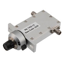 0 to 10 dB Variable Attenuator SMA Female to SMA Female from 4 GHz to 8 GHz Rated to 5 Watts