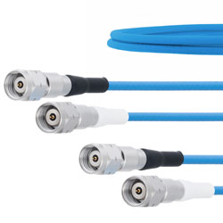 Skew Matched Pair 1.85mm Male to 1.85mm Male Cable FM-106LL Coax in 12 Inch and RoHS