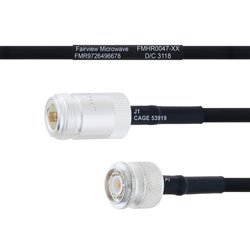 N Female to TNC Male MIL-DTL-17 Cable M17/84-RG223 Coax