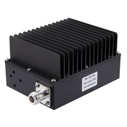 N-type Female (Jack) Termination (Load) 50 Watts, 0.4 GHz to 6 GHz, Low PIM Black Anodized Aluminum