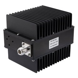 N-type Female (Jack) Termination (Load) 100 Watts, 0.4 GHz to 6 GHz, Low PIM Black Anodized Aluminum