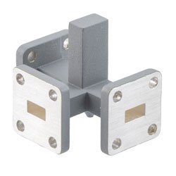 WR-28 2 Way Waveguide Power Divider From 33.7 GHz to 34.7 GHz UG Square Cover Flange, Brass
