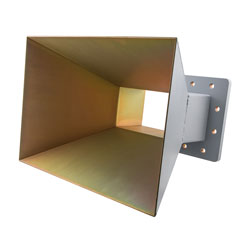 WR-770 Waveguide Standard Gain Horn Antenna Operating From 960 MHz to 1460 MHz, 10 dBi Gain with CPR-770F Flange