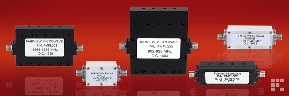Low Pass and Bandpass SMA Coaxial Filters